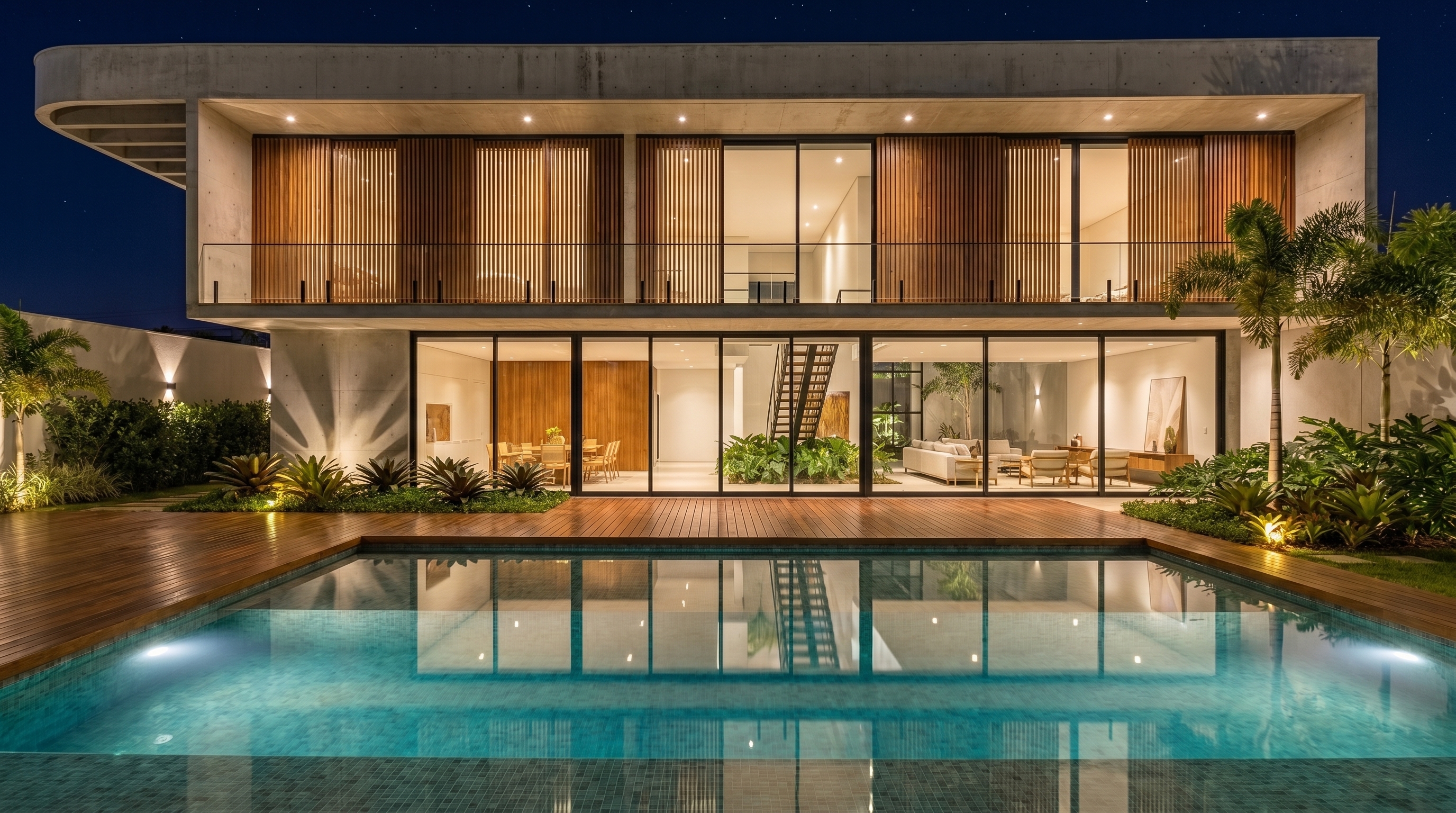 Casa das Águas — render noite
